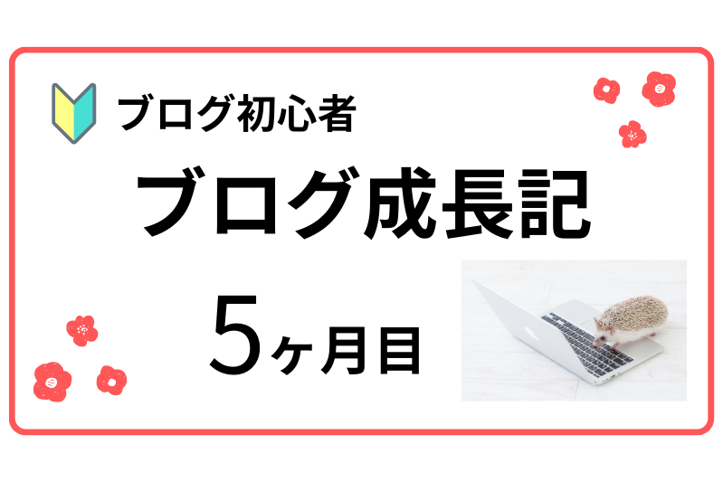 ブログ成長記5ヶ月目